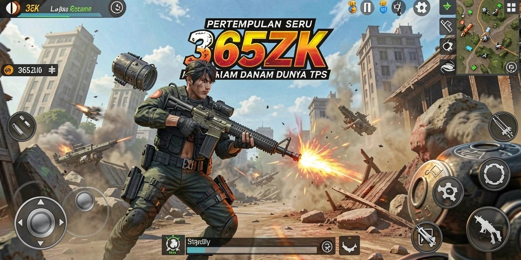 Tangkapan layar menampilkan aksi pertempuran yang mendebarkan dalam 365ZK.