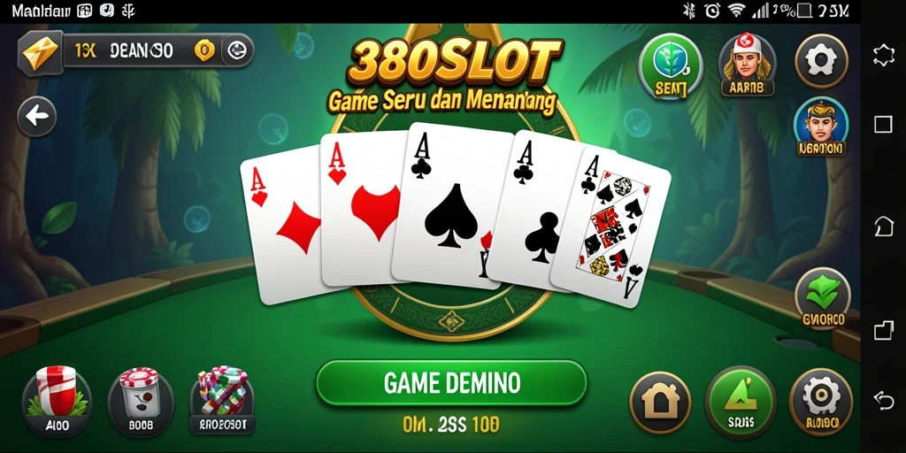 Tampilan gameplay menarik dalam 380SLOT dengan aksi Domino.