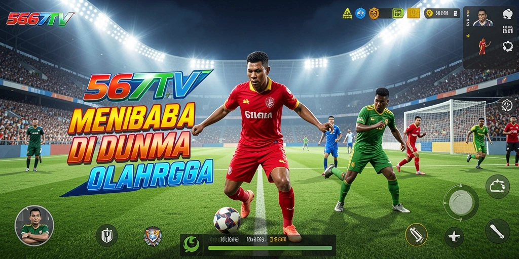 Screenshot gameplay 567TV menampilkan streaming olahraga berkualitas tinggi.