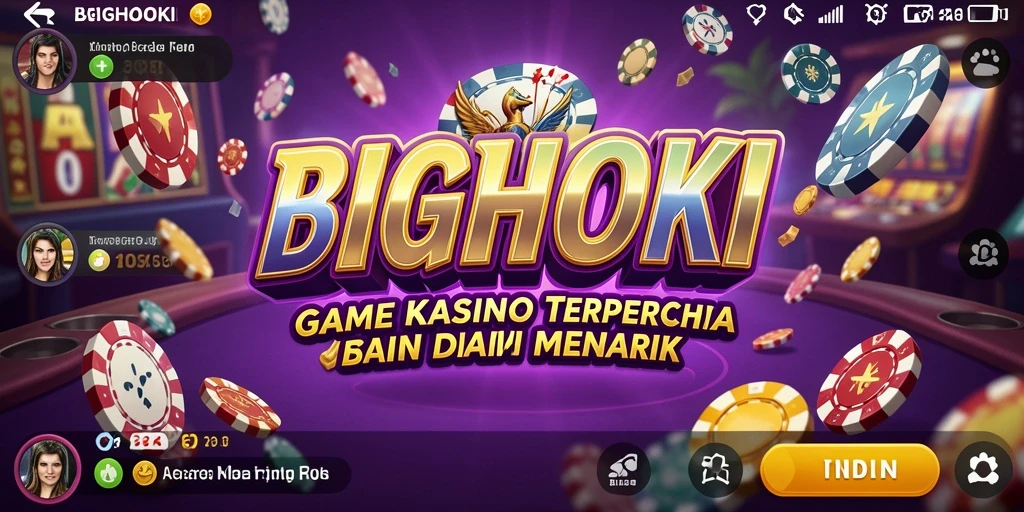 Tampilan menarik dari gameplay Kasino di BIGHOKI.