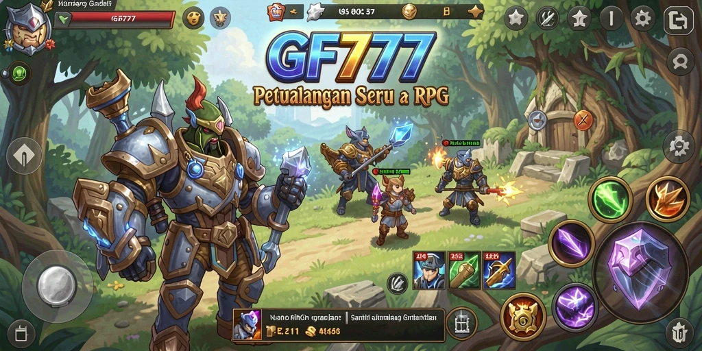 Tampilan gameplay RPG GF777 yang mendebarkan dan penuh tantangan.
