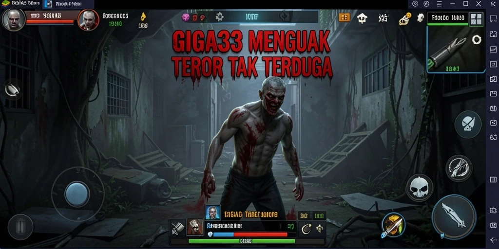 Screenshot GIGA33 menunjukkan momen menegangkan dalam gameplay Horror.