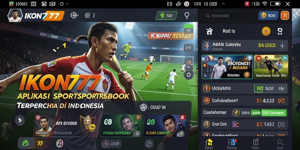 Tampilan menarik dari gameplay taruhan olahraga di IKON777.