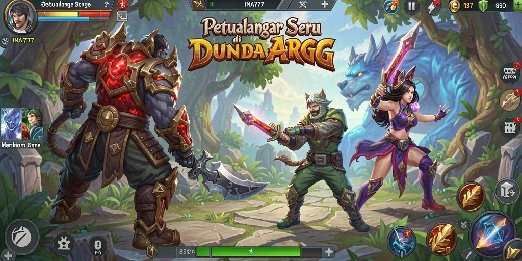 Tampilan gameplay seru dari petualangan di INA777.