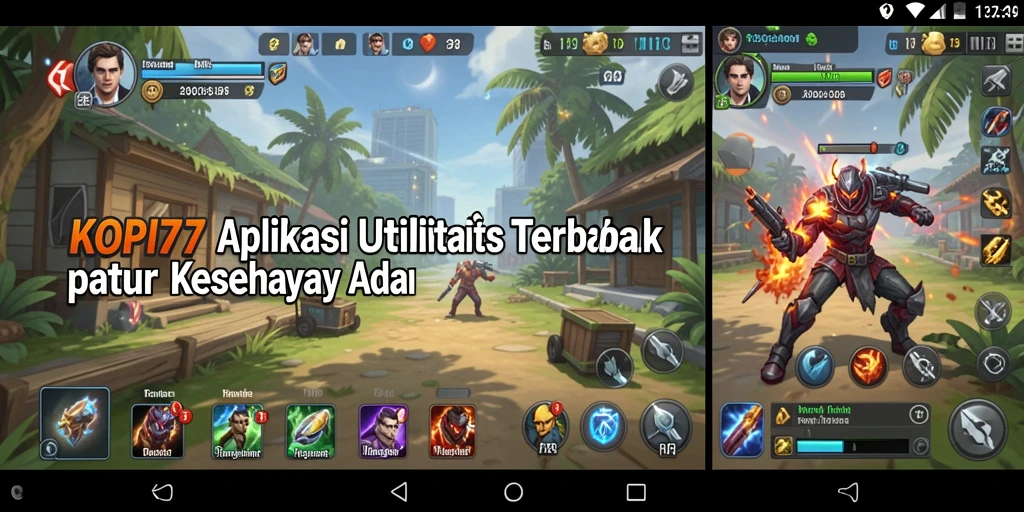 Tampilan utama KOPI77 dengan berbagai fitur utilitas yang memudahkan pengguna.