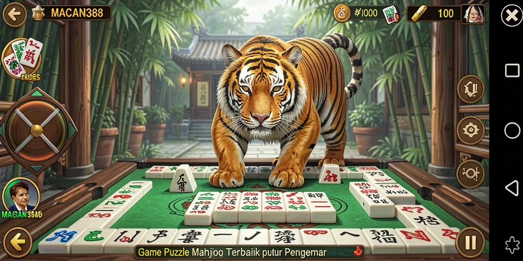 Tampilan permainan Mahjong yang menawan dan menantang di MACAN388.