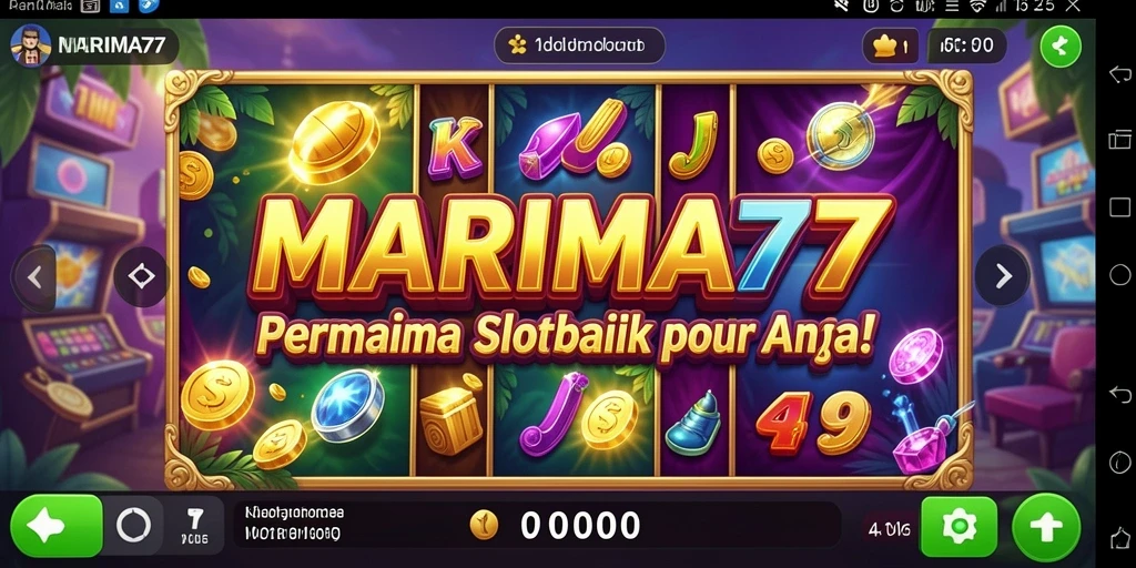 Tampilan gameplay menarik dari MARIMA77 dengan efek visual yang memukau.