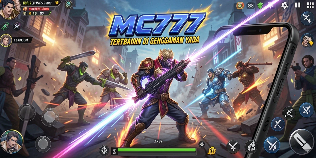 Tampilan gameplay seru dari MC777 dengan pertarungan yang mendebarkan.