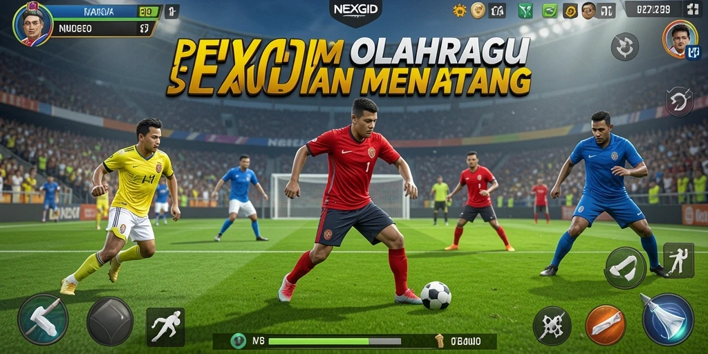 Tampilan menarik dari gameplay NEXGID yang seru.