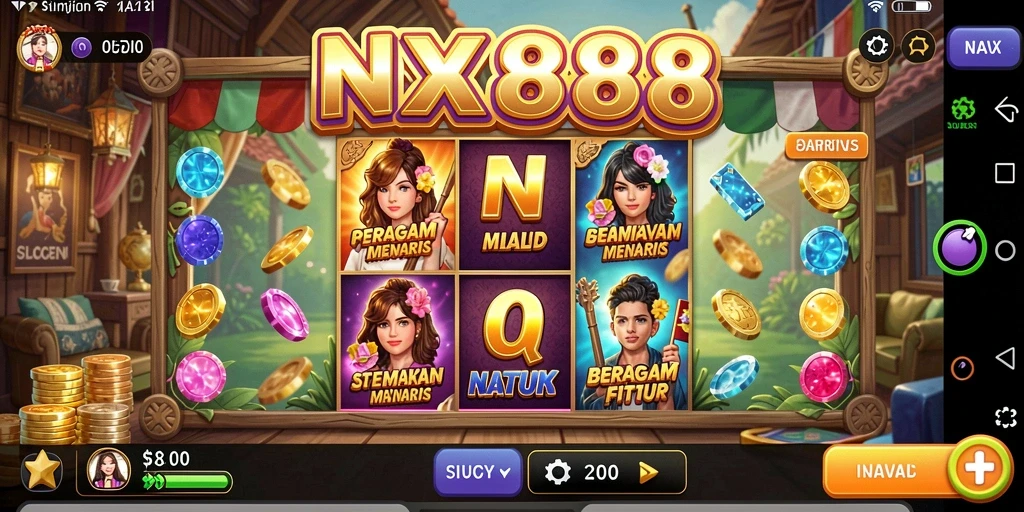 Tampilan gameplay menarik dari slot favorit di NX888.