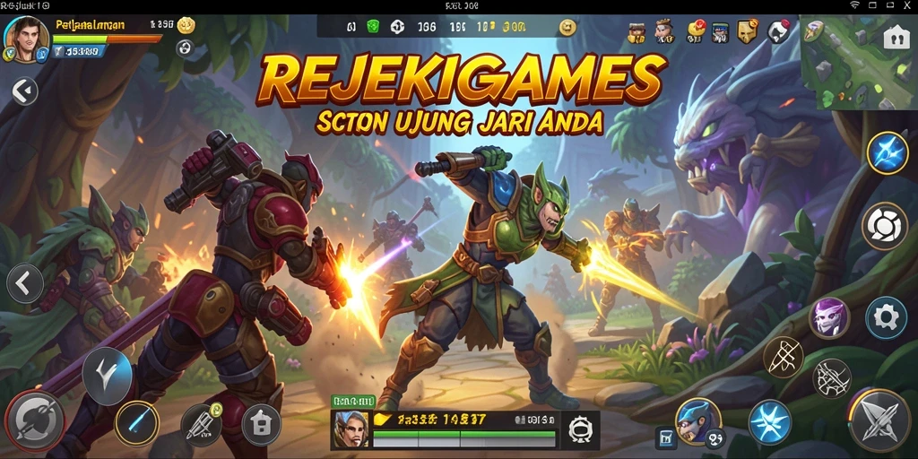 Tampilan gameplay seru dan menegangkan di REJEKIGAMES.