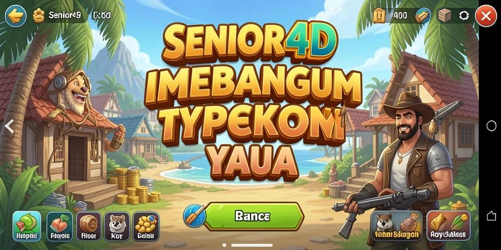 Screenshot gameplay SENIOR4D menampilkan pengelolaan bisnis yang dinamis.
