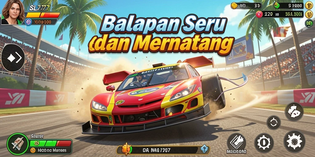 Gameplay seru balapan mobil di SL777 yang menantang.