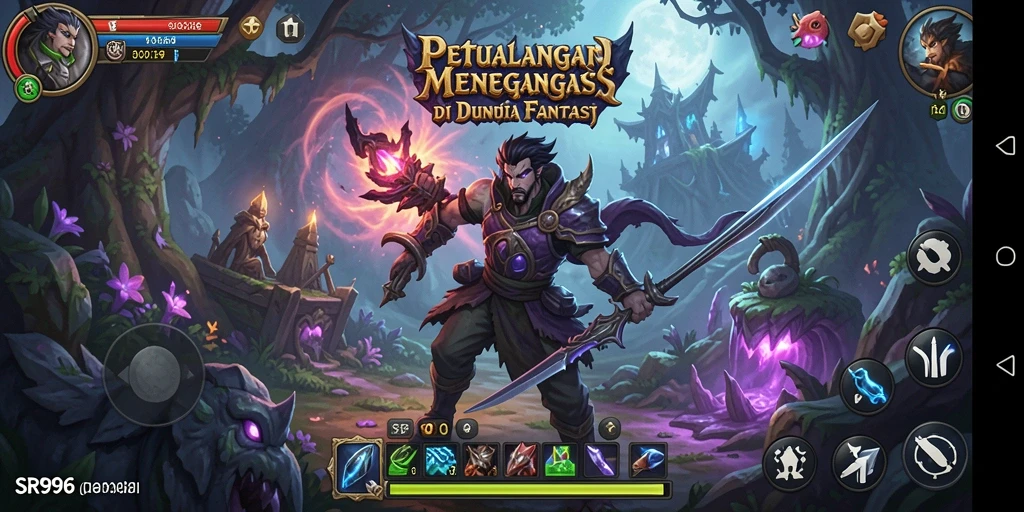 Tangkapan layar menunjukkan momen mendebarkan dalam gameplay petualangan.