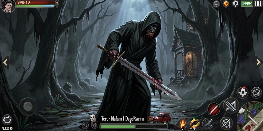 Tampilan gameplay teror di <strong>SVIP10</strong> dengan suasana mencekam.