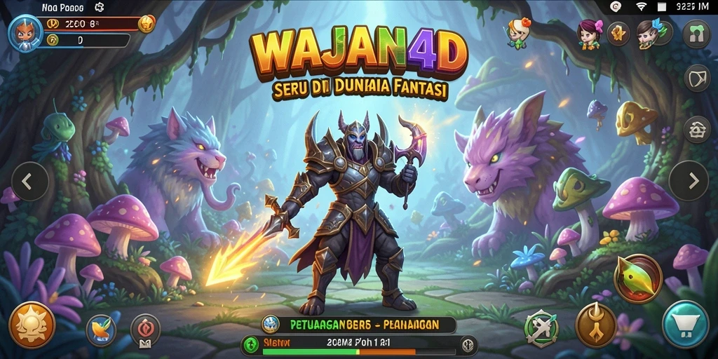 Tampilan gameplay menakjubkan dari WAJAN4D di dunia petualangan.