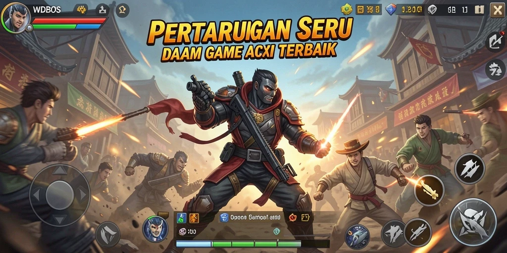 Tampilan gameplay aksi yang mendebarkan dalam WDBOS.