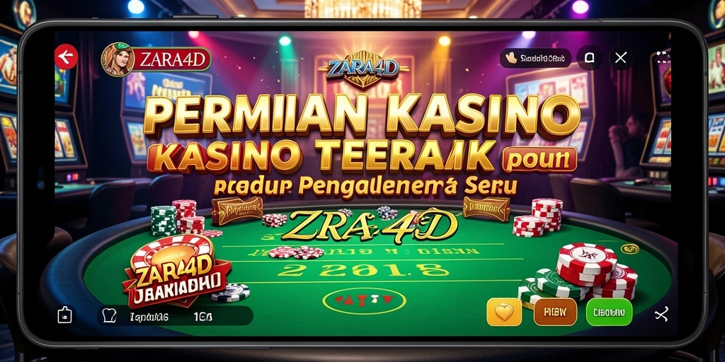 Screenshot gameplay ZARA4D dengan tampilan Kasino yang menarik.
